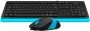 Клавиатура + мышь A4Tech Fstyler F1010 клав:черный/синий мышь:черный/синий USB Multimedia (F1010 BLUE) (id 39176)