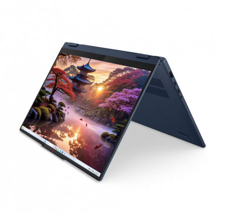 Ноутбук Lenovo IdeaPad 5 2-in-1 16AKP10 AMD Ryzen AI 7 350 / 16GB LPDDR5x / 1TB SSD / 16" (1920x1200) IPS Touch, 300nits Glossy, Glass / Pen / AMD Radeon Graphics / Card Reader / WiFi / BT / CAM / 57Whr / BacklitKB / Win 11 Home / Blue / 1Y (id 56457)
