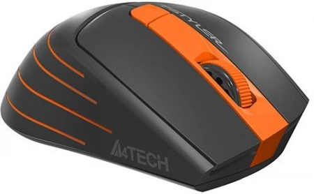 Мышь A4Tech Fstyler FG30S серый/оранжевый оптическая 2000dpi silent беспров. USB 6but (FG30S ORANGE) (id 39820)
