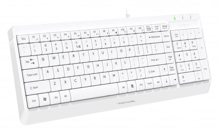 Клавиатура + мышь A4Tech Fstyler F1512 клав:белый мышь:белый USB (F1512 WHITE) (id 39179)