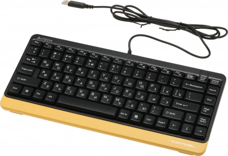 Клавиатура + мышь A4Tech Fstyler F1110 клав:черный/желтый мышь:черный/желтый USB Multimedia (F1110 BUMBLEBEE) (id 39177)
