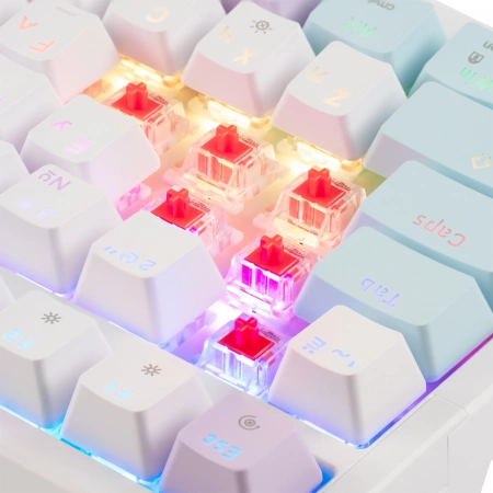 Клавиатура Acer OKW304 механическая белый USB for gamer LED (ZL.KBDCC.01V) (id 31737)
