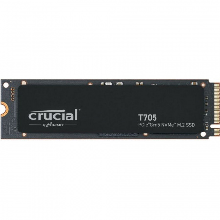 Crucial T705 4Tb CT4000T705SSD3 Объем 4 Тб, форм-фактор M.2 2280, интерфейс PCI-E 5.0 x4, NVMe, скорость записи до: 12600 МБ/с, скорость чтения до: 14100 МБ/с (id 50590)