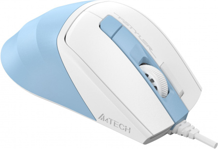Мышь A4Tech Fstyler FM45S Air голубой/белый оптическая 2400dpi silent USB 7but (FM45S AIR USB (LCY BLUE)) (id 39942)