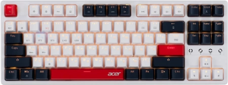 Клавиатура Acer OKR302 механическая белый USB беспроводная BT/Radio for gamer для ноутбука LED (ZL.KBDEE.016) (id 32062)