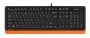Клавиатура + мышь A4Tech Fstyler F1010 клав:черный/оранжевый мышь:черный/оранжевый USB Multimedia (F1010 ORANGE) (id 39174)