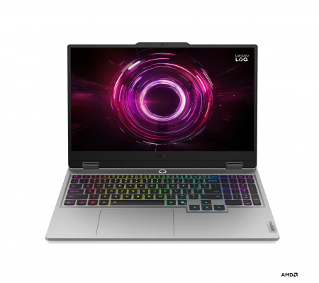 Ноутбук Lenovo LOQ 15AHP10/AMD Ryzen 7 250/16Gb/ 512GB/ 15.6"(1920x1080) IPS 300nits  AG 100%SRGB,144Hz/ 8Gb NVIDIA GeForce RTX5060/ LAN/ WiFi/ BT/ TPM/ FHDCam/ BKLTKB/ 60Wh/ Win11Home/ LunaGrey/1Y(83JG007PUS) (id 55490)
