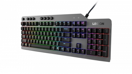 Клавиатура Lenovo Legion K500 RGB механическая черный USB Multimedia for gamer LED (подставка для запястий) (id 39205)