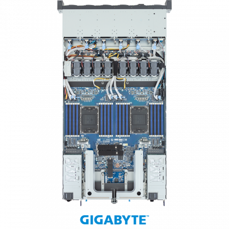 Gigabyte R184-S92-AAV1 / 1U / 2*LGA4710 up to 350W / 32*RAM / 12*2.5" SAS/SATA/NVME + 1*m.2 2280 2*m.2 2280/22110 / 2*1Gb / 2*OCP 3.0 / 2*FHHL Gen5 x16 / 2*1600W / Rails / 1Y (id 54612)
