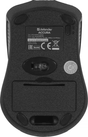 Беспроводная оптическая мышь Defender 52935 Accura MM-935 черный,4 кнопки,800-1600 dpi (id 48722)