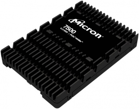 Твердотельный накопитель Micron 7500 MAX 6.4TB NVMe U.3 (15mm) PCIe NVMe Gen4 1x4 (v2.0b) R7000/W5900MB/s 3D TLC MTTF 2М 1100K/400K IOPS 35040TBW SSD Enterprise Solid State Drive, 1 year, OEM (id 38692)