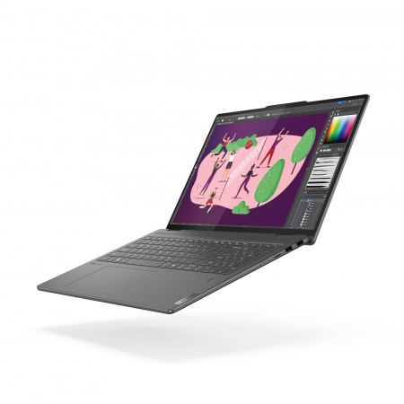 Ноутбук Lenovo Yoga 7 2-in-1 16IML9 Intel Core Ultra 7 155U / 16GB LPDDR5x / 1TB SSD / 16" (1920x1200) IPS Touch, 300nits, Glossy, Dolby Vision / Intel Graphics / 2*TB4 / WiFi / BT / CAM / 71Wh / 65W / BacklitKB / Win 11 Home / Storm Grey / 1Y (id 41513)