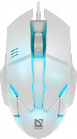 Defender Проводная оптическая мышь Host MB-982 7цветов,1000 dpi,белый_1 (id 55156)