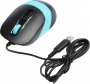 Мышь A4Tech Fstyler FM10 черный/синий оптическая 1600dpi USB 4but (FM10 BLUE) (id 39448)