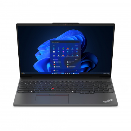 Ноутбук Lenovo ThinkPad E16 G2 Intel Core Ultra 5 125U / 32GB DDR5 / 512GB SSD / 16" WUXGA (1920x1200) IPS, 300 nits, Anti-glare / Intel Graphics / Fingerprint / Thunderbolt 4 / LAN / WiFi / BT / Cam / 47Wh / 65W / BacklitKB / NoOS / Black / 1Y (id 55905)