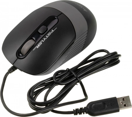 Мышь A4Tech Fstyler FM10 черный/серый оптическая 1600dpi USB 4but (FM10 GREY) (id 39447)