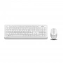 Клавиатура + мышь A4Tech Fstyler FG1010 клав:белый/серый мышь:белый/серый USB беспроводная Multimedia (FG1010 WHITE) (id 39184)