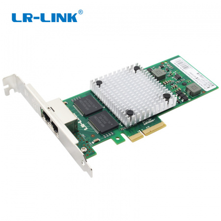 Сетевая карта LR-Link NIC PCIe x4, 2 x 1G, Base-T, Intel I350 chipset (FH+LP) (id 34000)