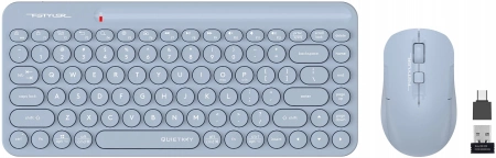 Клавиатура + мышь A4Tech Fstyler FG3200 Air клав:синий мышь:синий USB беспроводная slim Multimedia (id 39193)