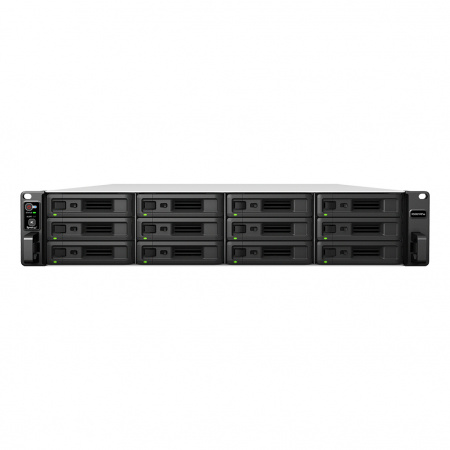 Система хранения данных Synology 2U/12bay 6C 2,2GhzCPU/8Gb(64)/RAID0,1,10,5,6/upto 36HDD (2xRX1217(RP))/2xUSB/4xGbE/2xPCIe/iSCSI/2xIPcam(up to 75)/2xRPS/no rail/1YW repl RS3617RPxs (id 29307)