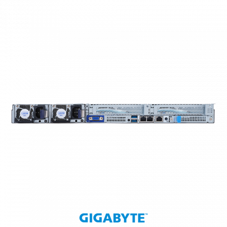 GigaByte R182-NA1 / 1U / 2*LGA4189 up to 270W / 32*RAM / 10*2.5" SAS/SATA/NVME / 2*1Gb / 1*OCP 2.0 + 1*OCP 3.0 / 2*FHHL PCIe Gen4 x16 slots / 2*1300W / Rails / 1Y (id 60608)