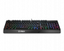 клавиатура проводная Gaming Keyboard MSI VIGOR GK20, Wired, membrane Keyboard with ergonomic keycaps and wrist rest. 12 Key Anti-ghosting Capability. Water Resistant (spill-proof), Static multi-colour backlighting, Black (id 32084)