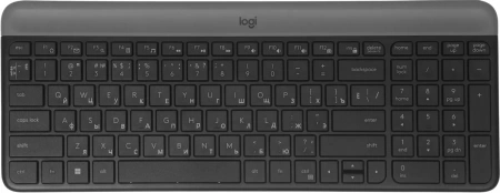 Клавиатура + мышь Logitech MK470 клав:графитовый/светло-серый мышь:графитовый USB беспроводная slim (920-009180) (id 38496)