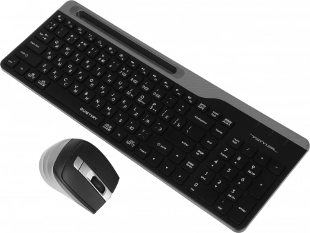 Клавиатура + мышь A4Tech Fstyler FB2535C клав:черный/серый мышь:черный/серый USB беспроводная Bluetooth/Радио slim (FB2535C SMOKY GREY) (id 39182)