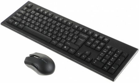 Клавиатура + мышь A4Tech 3000NS клав:черный мышь:черный USB беспроводная Multimedia (id 39169)