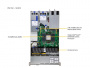 Supermicro SuperServer SYS-112H-TN / 1U / 1*LGA4710 up to 350W / 16*RAM / 8*2.5" SAS/SATA/NVME + 2*m.2 2280/22110 / 1*PCIe 5.0 x16 FHHL + 1*PCIe 5.0 x16 FHFL double-width slot + 1*PCIe 5.0 x16 AIOM slot (OCP 3.0 compatible) / 2*1200W / Rails / 1 Год гаран
