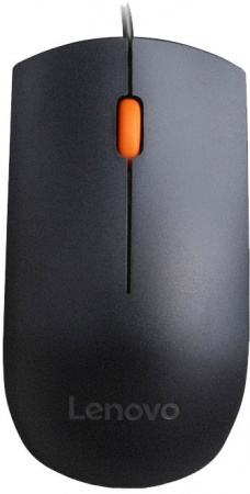 Мышь Lenovo 300 черный/оранжевый оптическая 1600dpi USB для ноутбука 2but (GX30M39704) (id 39106)