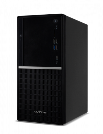 Компьютер Altos P10 F10 SE Tower / Intel Core Ultra 7 265 / 32GB DDR5 / 512GB NVMe SSD / NVIDIA RTX A1000 8GB (4*mDP) / LAN / NoOS / 750W / (USB) KB&M / Black / 3Y (id 58768)