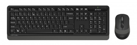 Клавиатура + мышь A4Tech Fstyler FG1010 клав:черный/серый мышь:черный/серый USB беспроводная Multimedia (FG1010 GREY) (id 39186)