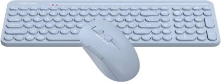 Клавиатура + мышь A4Tech Fstyler FG3300 Air2 клав:синий мышь:синий USB беспроводная slim Multimedia (id 39194)