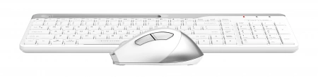 Клавиатура + мышь A4Tech Fstyler FB2535C клав:белый/серый мышь:белый/серый USB беспроводная Bluetooth/Радио slim (FB2535C ICY WHITE) (id 39181)