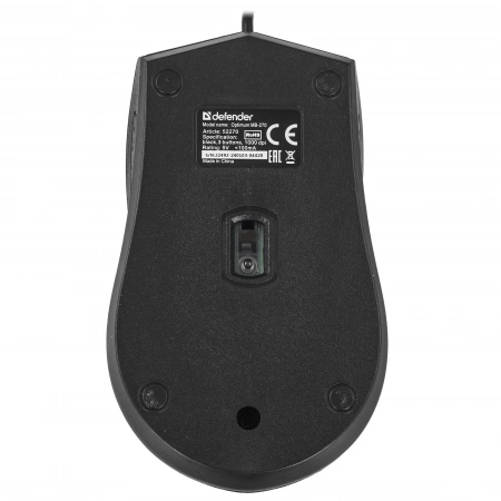 Мышь проводная Defender Optimum MB-270 USB B(Черный) 2кн+кл 1000dpi (52270) (id 48707)