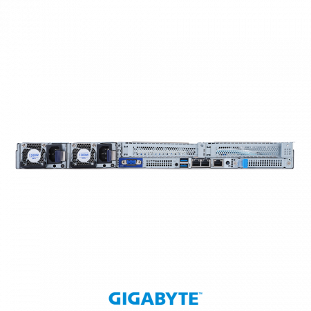 GIGABYTE R182-340 / 1U / 2*LGA4189 up to 270W / 32*RAM /  no HDD (up to 4*3.5" SAS/SATA) / 2*1Gb / 1*OCP 2.0 + 1*OCP 3.0 / 2*FHHL PCIe Gen4 x16 slots / 2*1300W / 1Y (id 53810)