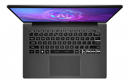 Ноутбук MSI Modern A14 AI+ F3HMG-041XRU AMD Ryzen AI 5 330 / 16GB / 512GB SSD / 14" (1920x1200) IPS, 300 nits,100% DCI-P3/ AMD Radeon/ LAN/WiFi/ BT/ HDcam+IR / BacklightKB/ 46,8WHr/ no OS/ 1Y (9S7-14SK21-041) (id 59801)