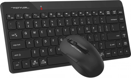 Клавиатура + мышь A4Tech Fstyler FG2200 Air2 клав:черный мышь:черный USB беспроводная slim (FG2200 AIR2 BLACK) (id 39190)