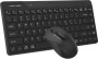 Клавиатура + мышь A4Tech Fstyler FG2200 Air2 клав:черный мышь:черный USB беспроводная slim (FG2200 AIR2 BLACK) (id 39190)