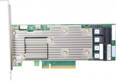 RAID-контроллер Broadcom MegaRAID 9460-16I SGL (05-50011-00 / 03-50011-30011) PCIe 3.1 x8 LP, SAS/SATA/NVMe, RAID 0,1,5,6,10,50,60, 16port(4* int SFF8643), 4GB Cache, 3516ROC, RTL {5}, (003600) (003648) (id 26255)
