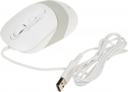 Мышь A4Tech Fstyler FM10 белый/серый оптическая 1600dpi USB 4but (FM10 WHITE) (id 39445)