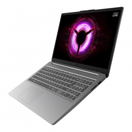 Ноутбук Lenovo LOQ 15ARP10E/AMD Ryzen 7 170/16Gb/ 512GB/ 15.6"(1920x1080) IPS 300nits AG 100%SRGB,144Hz/ 6Gb NVIDIA GeForce RTX4050/ LAN/ WiFi/ BT/ TPM/ HDCam/ BKLTKB/ 57,5Wh/ Win11Home/ Luna Grey/1Y(83S0007FUS)(id 61041)