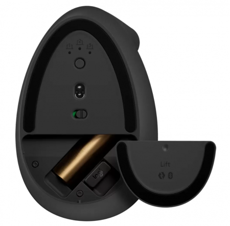 Беспроводная мышь Logitech LIFT Graphite (400-4000 dpi Bluetooth USB-ресивер Logi Bolt® 4 настраиваемые кнопки) (910-006473) (id 5366)