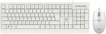 Клавиатура + мышь Acer OCC400 клав:белый мышь:белый USB (ZL.ACCCC.014) (id 38129)