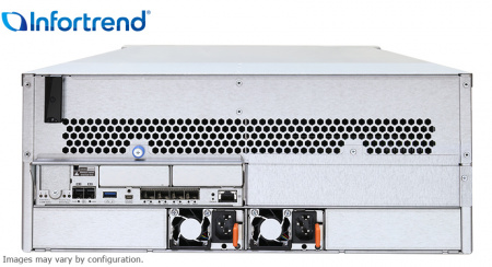 Сетевой накопитель Infortrend CS 2060D-J 4U/60bay, scale-out NAS, dual nodes subsystem including 2x4 Core CPU, 128GB (8x16GB), 8x10GbE(SFP+), 4x12Gb/s SAS EXP. Ports, 2x(PSU+FAN), 2x(SuperCap.+flash), 60 x 3.5" drive trays and rackmount kit, scale out to 