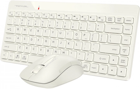 Клавиатура + мышь A4Tech Fstyler FG2200 Air2 клав:бежевый мышь:бежевый USB беспроводная slim (FG2200 AIR2 BEIGE) (id 39189)