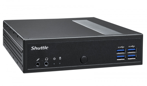 Неттоп Shuttle DL30N Fanless PC / Intel N100 / no RAM (DDR5) / no SSD (M.2 2280) / Intel Graphics (VGA+HDMI+DP) / 2*COM-Port / 2*LAN / no WiFi / no BT / 65W ext / 1Y (id 59058)