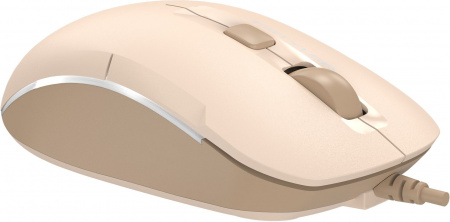 Мышь A4Tech Fstyler FM26 бежевый/коричневый оптическая 1600dpi USB для ноутбука 4but (FM26 USB (CAFE LATTE)) (id 39984)