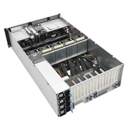Серверная платформа Asus 4U ESC8000A-E11 2*LGA4094 up to 280W / 32*DDR4 RDIMM / 4*3.5 SAS/SATA + 4*3.5 SAS/SATA/NVME / 8*FHFL Gen4 x16 + 2*FHHL Gen4 x16 / IPMI 2.0 / VGA / GPU Support / 2+2*2200W (id 58151)